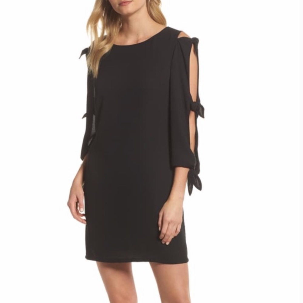 Forest Lily Tie Sleeve Dress Sz 8